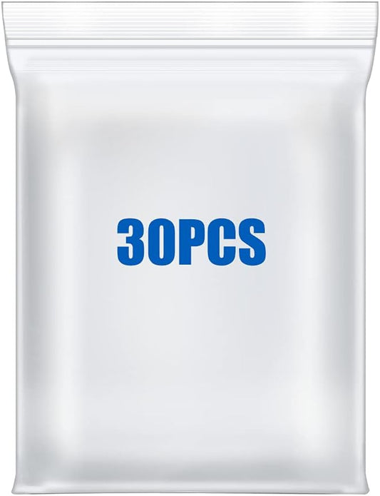 18" x 23" Large Clear Zip Storage Plasic Bags 5 Gallon Reclosable P Bags With Zipper Thick 3Mil for Product Storage, Freezer Bag-30 Count