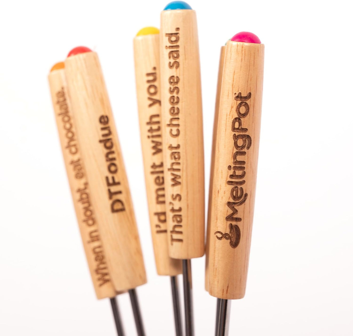 The Official Melting Pot 8-piece Fondue Set -2 Qt. Stainless Steel Pot with liner and 6 Fondue Forks for Cheese, Chocolate & Broth.